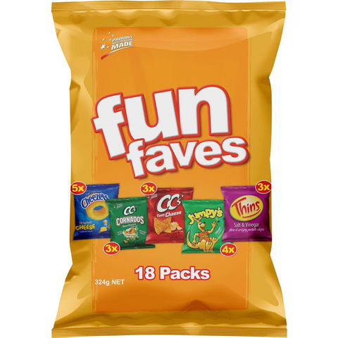 Fun Faves Variety Multipack Chips 18 Pack