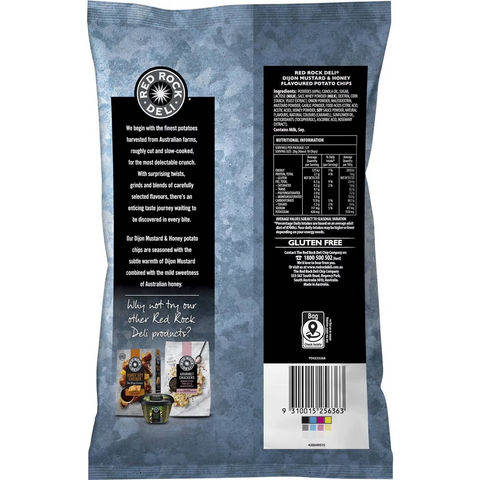 Red Rock Deli Potato Chips Dijon Mustard & Honey 165g