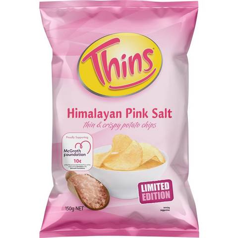 Thins Himalayan Pink Salt Thin & Crispy Potato Chips 150g