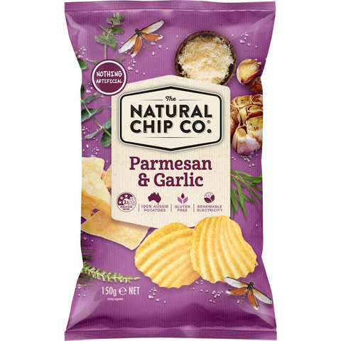 The Natural Chip Co. Parmesan & Garlic Chips 150g