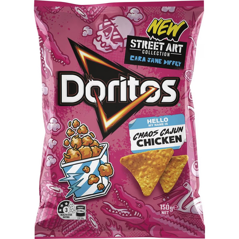 Doritos Corn Chips Chaos Cajun Chicken 150g