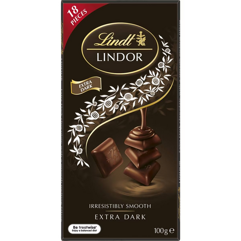 Lindt Lindor 60% Cocoa Dark Chocolate Block 100g