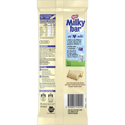 Milkybar Cookies & Cream White Choc Block 170g