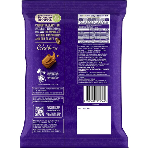 Cadbury Dairy Milk Caramel Chocolate Caramello Large Bites 270g