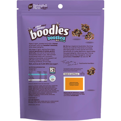 Boodles Boosted Chocolate Speckle 90g