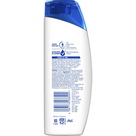 Head & Shoulders Clean & Balanced Anti Dandruff Shampoo For Clean Scalp 200ml