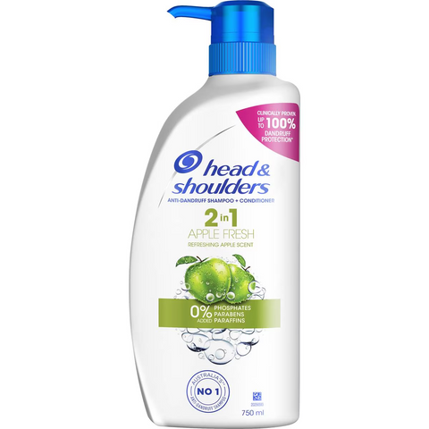 Head & Shoulders 2-in-1 Shampoo & Conditioner Apple Fresh 750ml