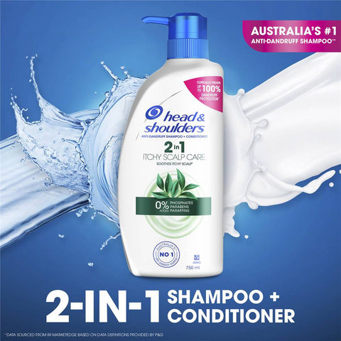 Head & Shoulders 2 In 1 Itchy Scalp Care Shampoo & Conditioner 750ml