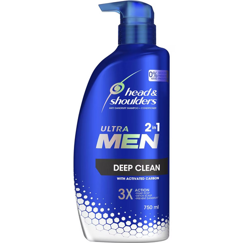 Head & Shoulders Ultra Men 2 In 1 Deep Clean Shampoo & Conditioner 750ml