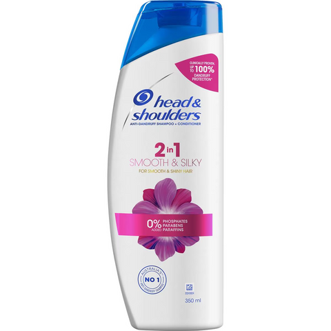 Head & Shoulders 2 In 1 Smooth And Silky Anti Dandruff Shampoo &