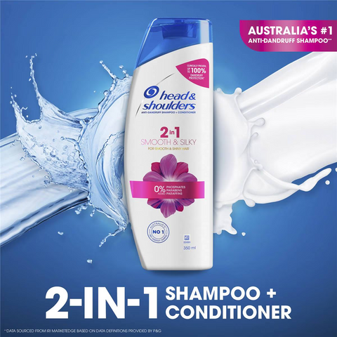 Head & Shoulders 2 In 1 Smooth And Silky Anti Dandruff Shampoo &