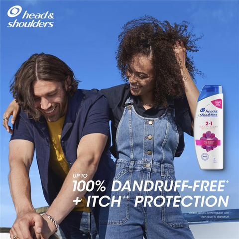 Head & Shoulders 2 In 1 Smooth And Silky Anti Dandruff Shampoo &