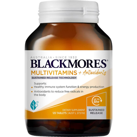 Blackmores Multivitamin + Antioxidants Sustained Release Tablets 125 Pack