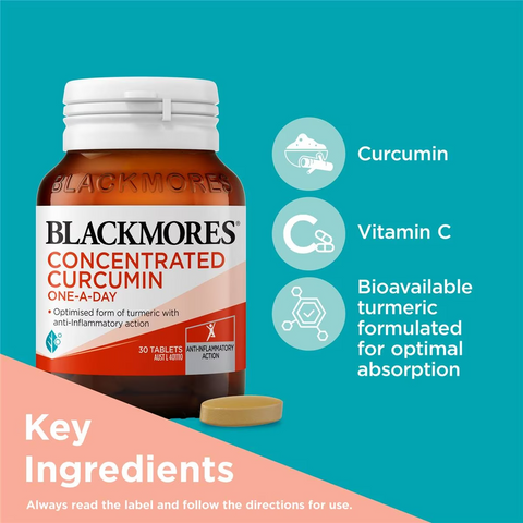 Blackmores Concentrated Curcumin Tablets 30 Pack