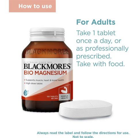 Blackmores Bio Magnesium Muscle Health Tablets 150 Pack