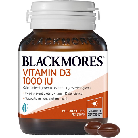 Blackmores Vitamin D3 1000iu Bone Health Immunity Capsules 60 Pack