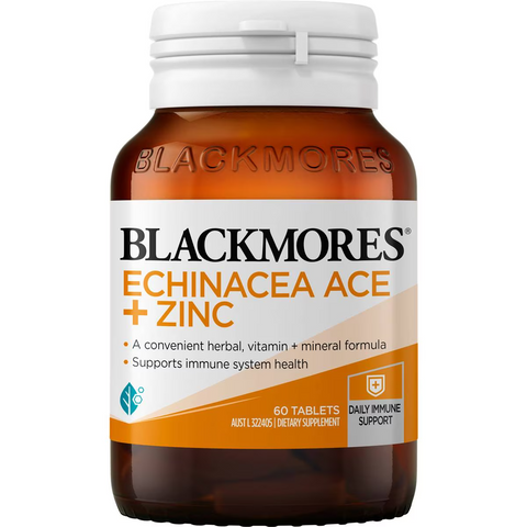 Blackmores Echinacea Ace + Zinc Vitamin C Immune Support Tablets 60 Pack