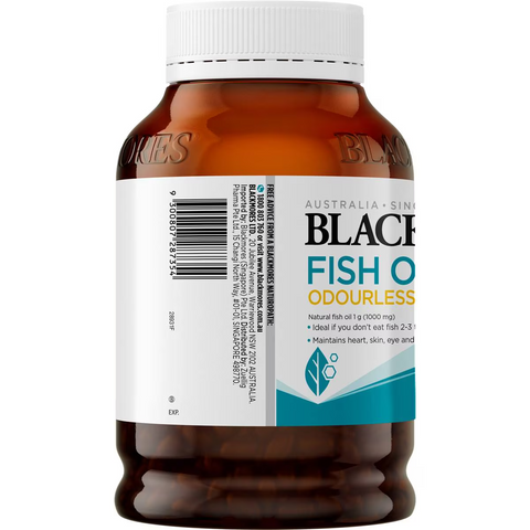 Blackmores Odourless Fish Oil 1000mg Omega-3 Capsules 400 Pack