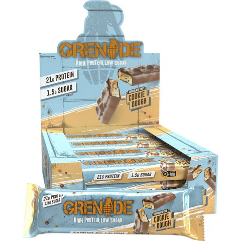 Grenade Chocolate Chip Cookie Dough Flavour High Protein Bar 60g