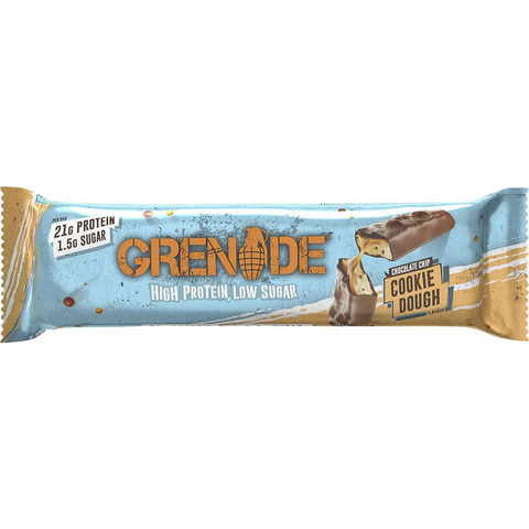 Grenade Chocolate Chip Cookie Dough Flavour High Protein Bar 60g