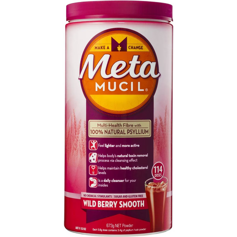 Metamucil Wild Berry Smooth Fibre Powder 114 Doses 673g