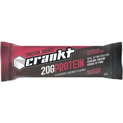 Crankt Protein + Energy Bar Raspberry & Coconut 60g