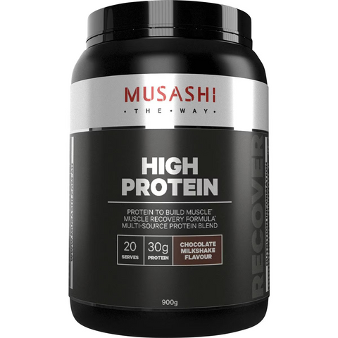 Musashi High Protein Powder Chocolate Milkshake, 20 Serves, 900g