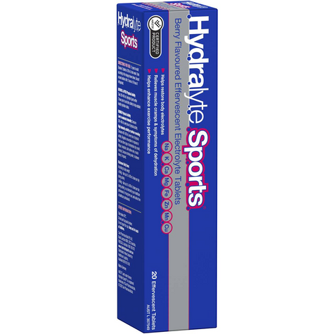 Hydralyte Sports Effervescent Tablets Berry 20 Pack