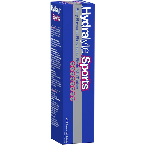 Hydralyte Sports Effervescent Tablets Berry 20 Pack