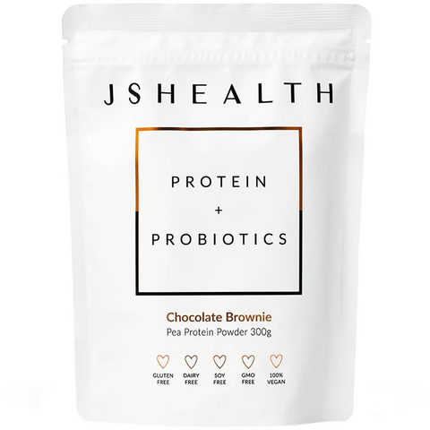 Jshealth Protein + Probiotics Protein Powder Chocolate Brownie 300g