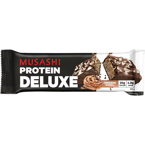 Musashi Protein Deluxe Bar Cinnamon Scroll 60g