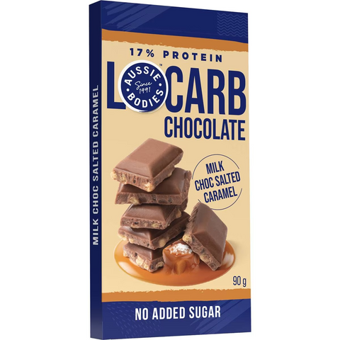 Aussie Bodies Lo Carb Chocolate Salted Caramel 90g