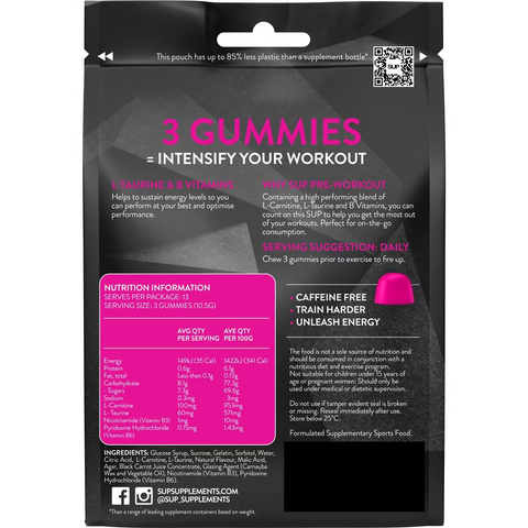 Sup Pre-workout Gummies 40 Pack