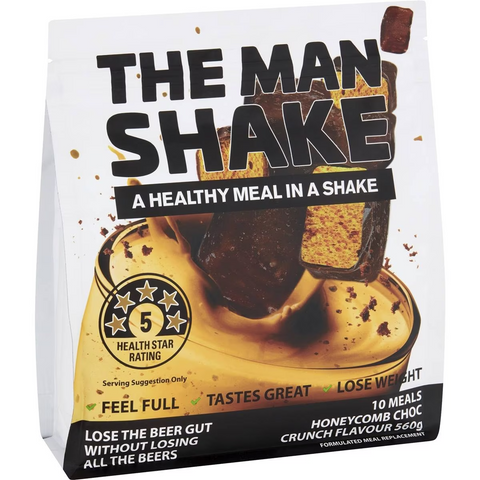 The Man Shake Honeycomb Choc Crunch Flavour 560g