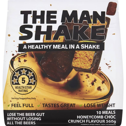 The Man Shake Honeycomb Choc Crunch Flavour 560g