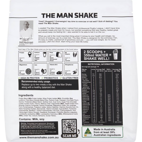 The Man Shake Honeycomb Choc Crunch Flavour 560g