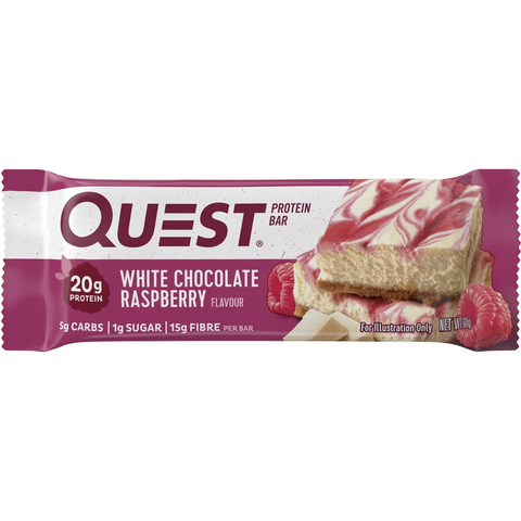 Quest White Chocolate Raspberry 60g