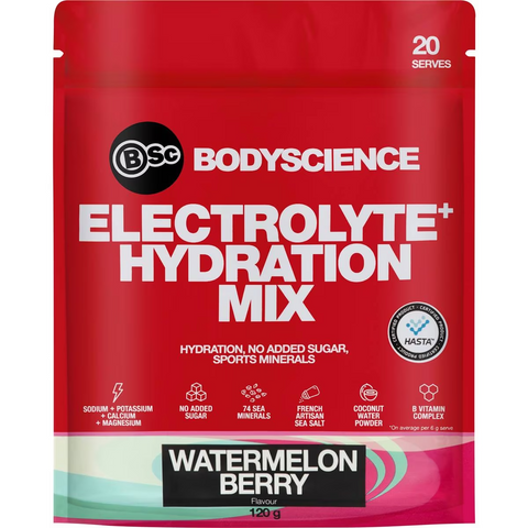 Bsc Electrolyte+ Hydration Mix Watermelon Berry 120g