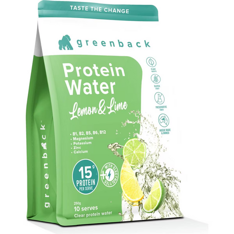 Greenback Protein Water Lemon & Lime 250g