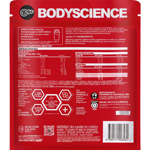 Bsc Bcaa Amino Water Super Berry 270g