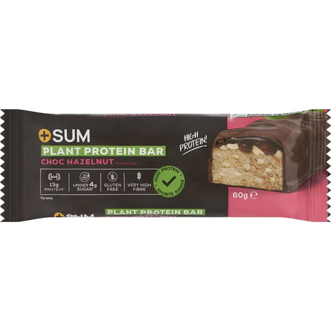 Plussum Plant Protein Bar Choc Hazelnut Flavour 60g