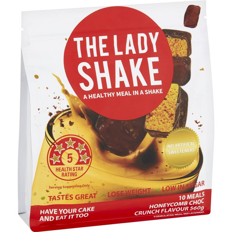 The Lady Shake Honeycomb Choc Crunch Flavour 560g