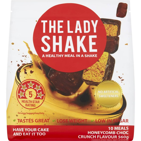 The Lady Shake Honeycomb Choc Crunch Flavour 560g