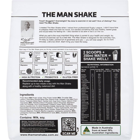 The Man Shake Strawberry Flavour 560g