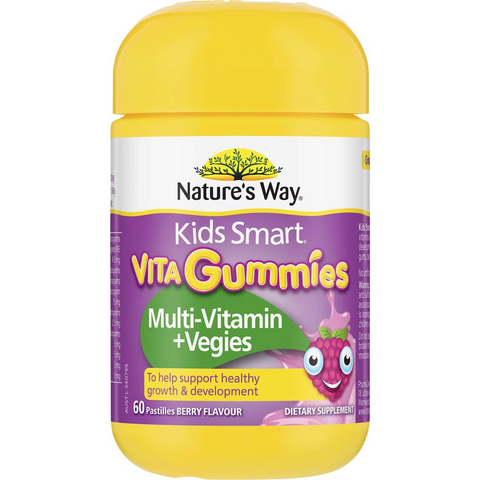 Nature's Way Kids Smart Vita Gummies Multi + Vegies 60 Pack