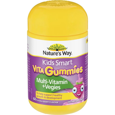 Nature's Way Kids Smart Vita Gummies Multi + Vegies 60 Pack