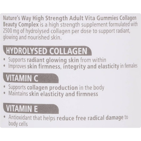 Nature's Way High Strength Collagen Beauty Complex Adult Gummies 50 Pack