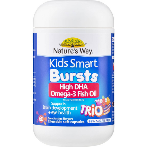 Nature's Way Kids Omega-3 Fish Oil Smart Trio 60 Pack