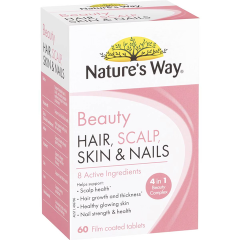 Nature's Way Beauty Hair Scalp Skin & Nails Tablets 60 Pack