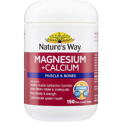 Nature's Way Magnesium + Calcium Muscle & Bones 150 Pack